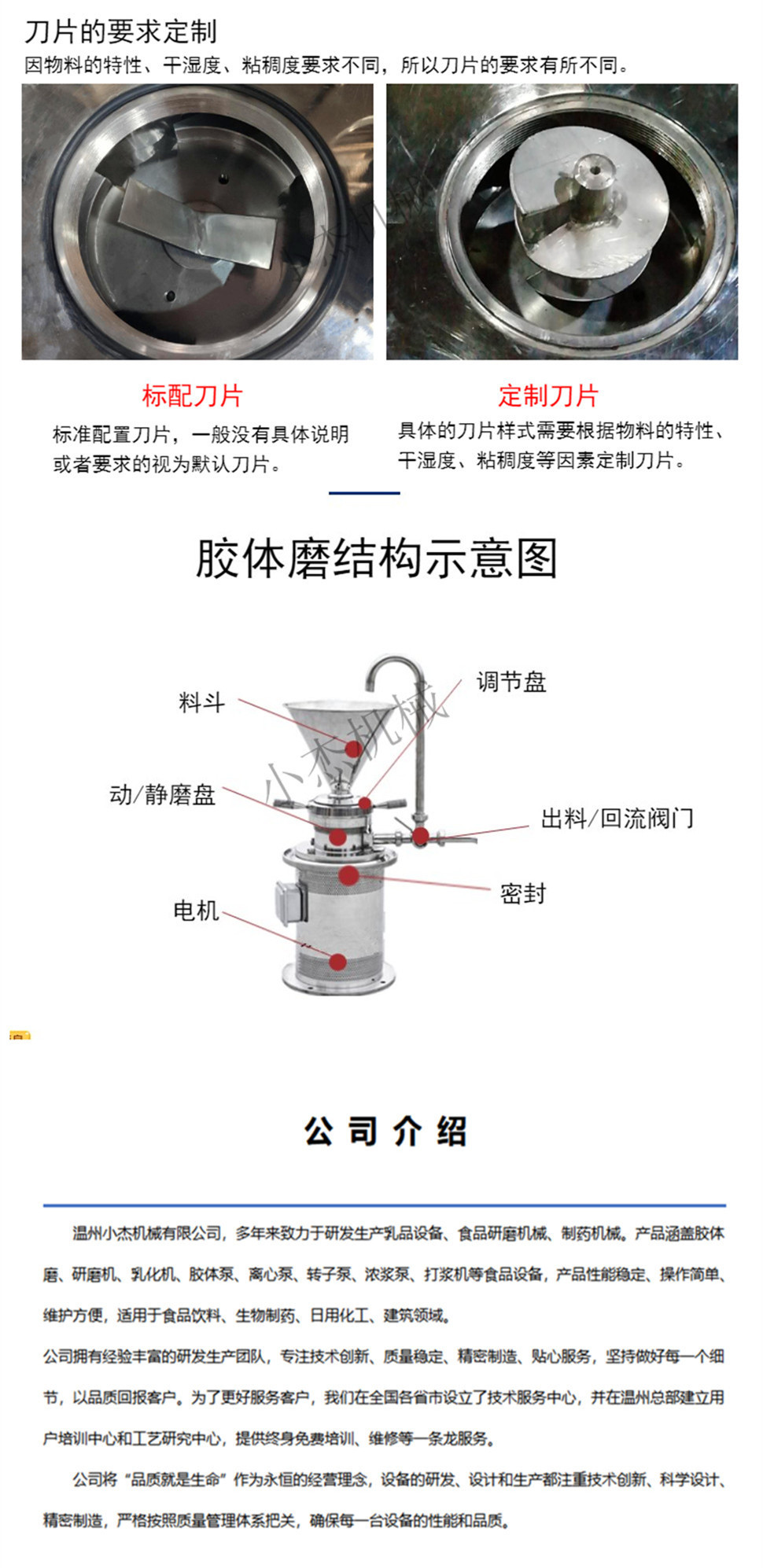 半鋼JM120臥式膠體磨 衛(wèi)生食品級研磨機(jī)(圖5)